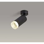 NLK01779 Stockholm  1 Light Surface Mounted Spot Light Sand Black/Acrylic Ring