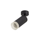 NLK01779 Stockholm  1 Light Surface Mounted Spot Light Sand Black/Acrylic Ring