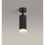 NLK01779 Stockholm  1 Light Surface Mounted Spot Light Sand Black/Acrylic Ring
