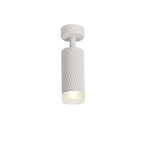 NLK01789 Stockholm 1 Light Surface Mounted Spot Light Sand White/Acrylic Ring