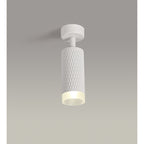 NLK01789 Stockholm 1 Light Surface Mounted Spot Light Sand White/Acrylic Ring