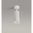 NLK01789 Stockholm 1 Light Surface Mounted Spot Light Sand White/Acrylic Ring
