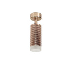 NLK01809 Stockholm 1 Light Surface Mounted Spot Light Rose Gold/Acrylic Ring