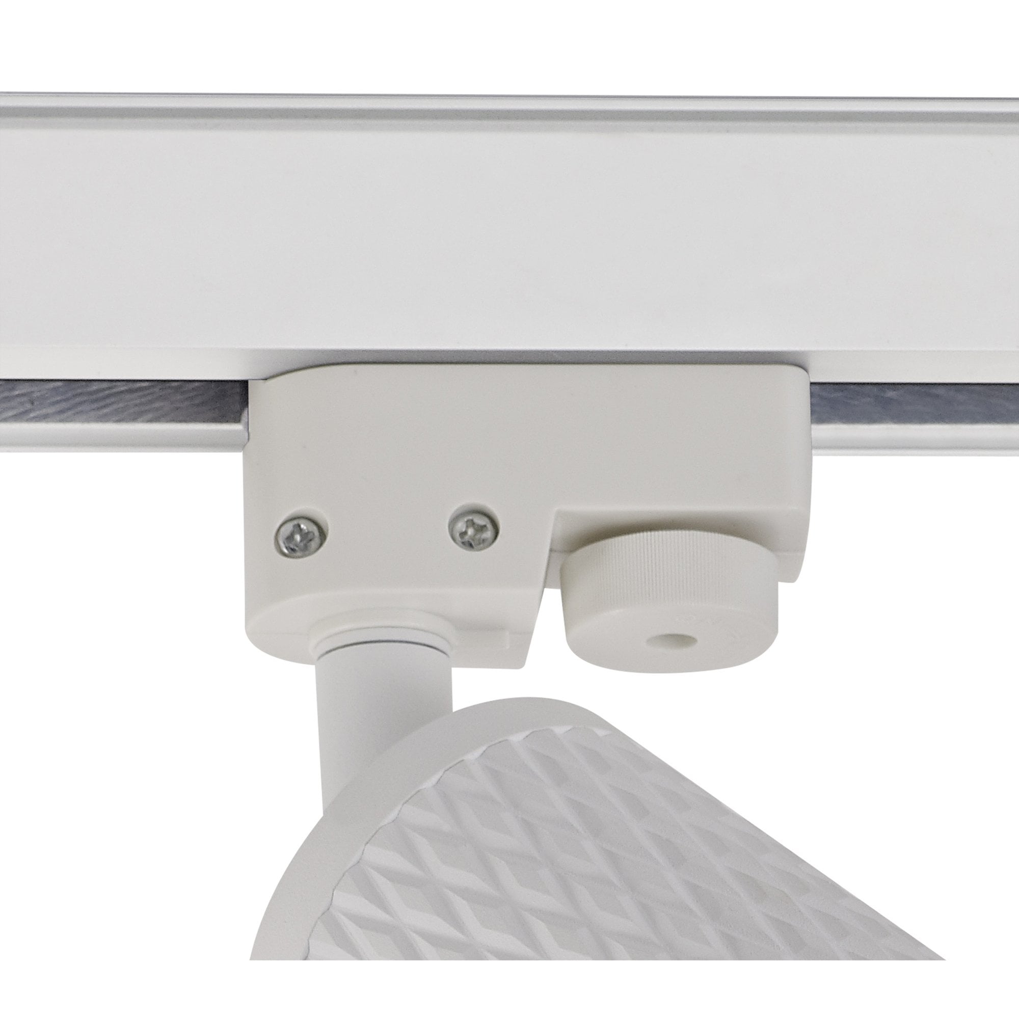 NLK01829 Stockholm 1 Light Track Spot Light Sand White/Acrylic Ring