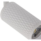 NLK01829 Stockholm 1 Light Track Spot Light Sand White/Acrylic Ring