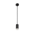 NLK01859 Stockholm 1 Light 11cm Pendant  Light Sand Black/Acrylic Ring