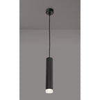 NLK01879 Stockholm 1 Light 30cm Pendant  Light Sand Black/Acrylic Ring