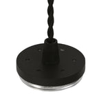 NLK01879 Stockholm 1 Light 30cm Pendant  Light Sand Black/Acrylic Ring