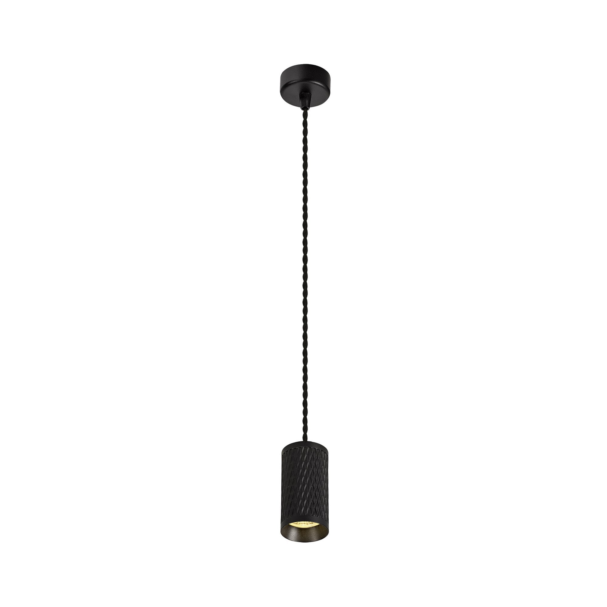NLK01889 Stockholm 1 Light 11cm Pendant  Light Sand Black