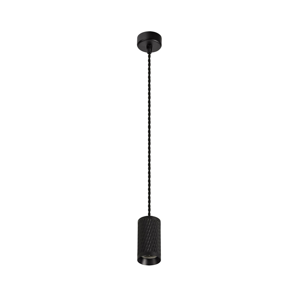 NLK01889 Stockholm 1 Light 11cm Pendant  Light Sand Black