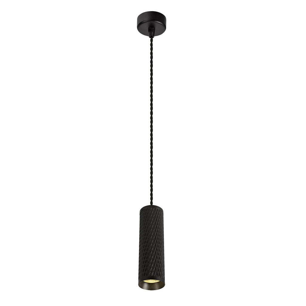 NLK01899 Stockholm 1 Light 20cm Pendant  Light Sand Black
