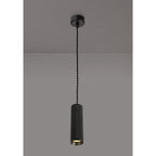 NLK01899 Stockholm 1 Light 20cm Pendant  Light Sand Black