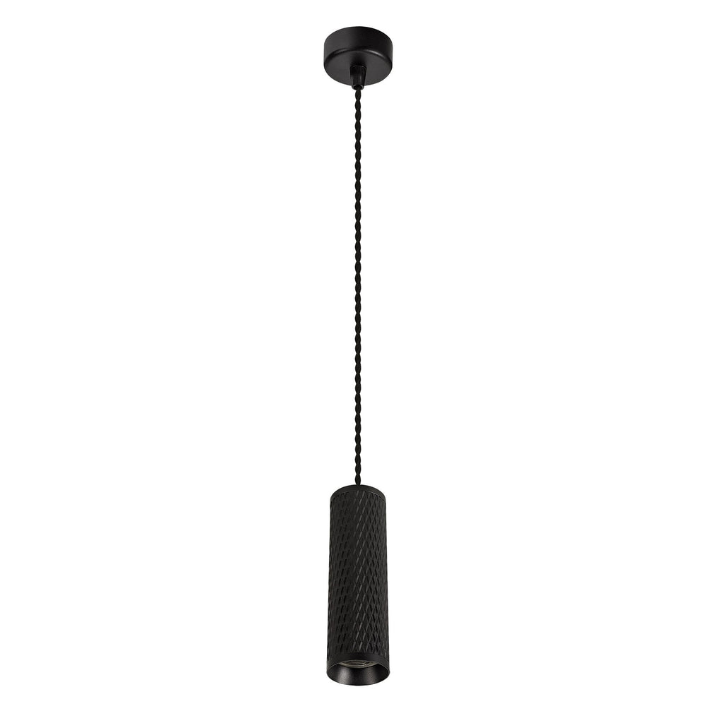 NLK01899 Stockholm 1 Light 20cm Pendant  Light Sand Black