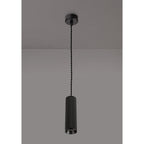NLK01899 Stockholm 1 Light 20cm Pendant  Light Sand Black