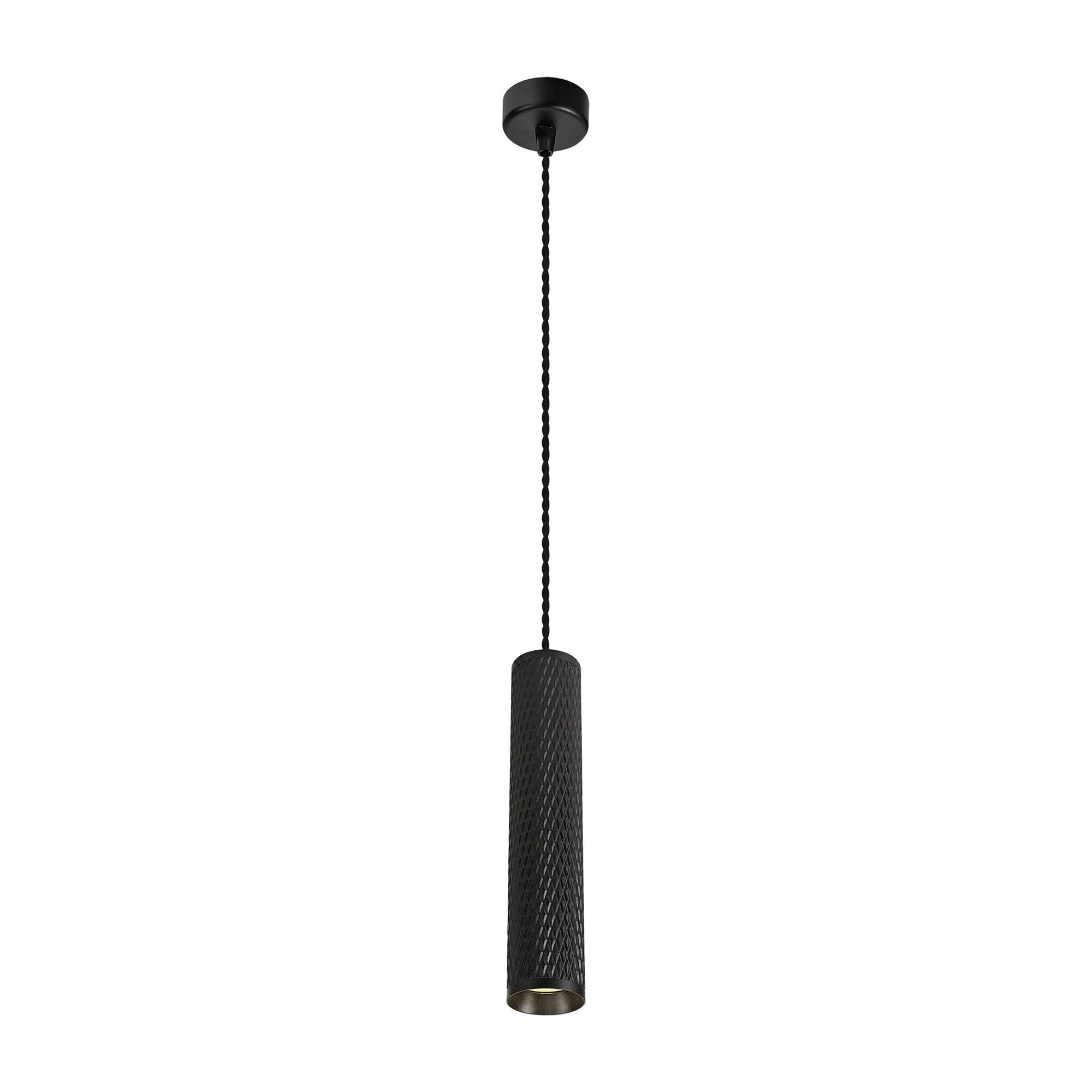 NLK01909 Stockholm 1 Light 30cm Pendant  Light Sand Black