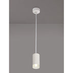 NLK01919 Stockholm 1 Light 11cm Pendant  Light Sand White/Acrylic Ring