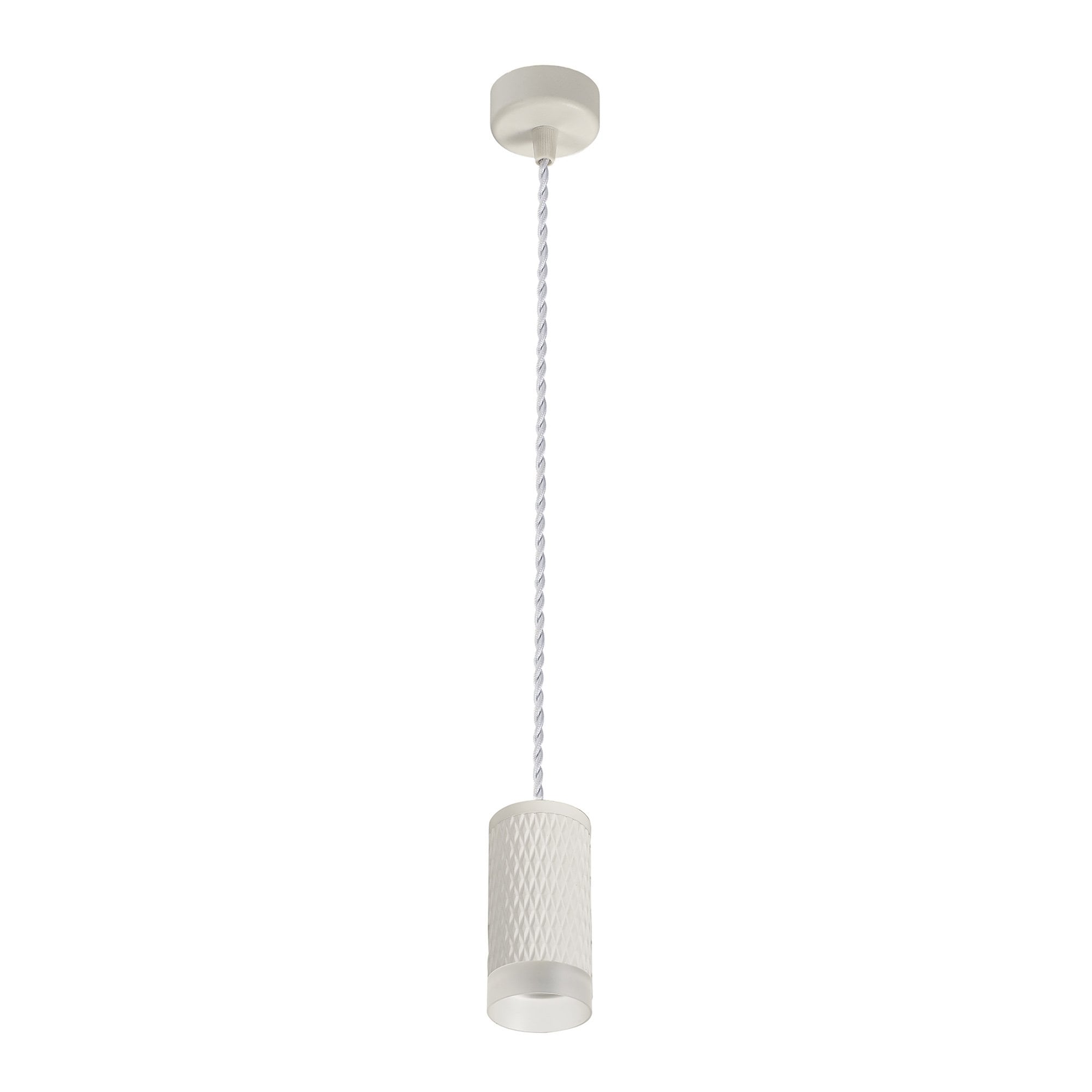 NLK01919 Stockholm 1 Light 11cm Pendant  Light Sand White/Acrylic Ring