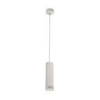 NLK01929 Stockholm 1 Light 20cm Pendant  Light Sand White/Acrylic Ring