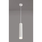 NLK01939 Stockholm 1 Light 30cm Pendant  Light Sand White/Acrylic Ring