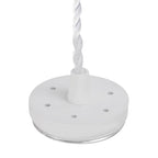 NLK01939 Stockholm 1 Light 30cm Pendant  Light Sand White/Acrylic Ring