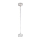 NLK01939 Stockholm 1 Light 30cm Pendant  Light Sand White/Acrylic Ring
