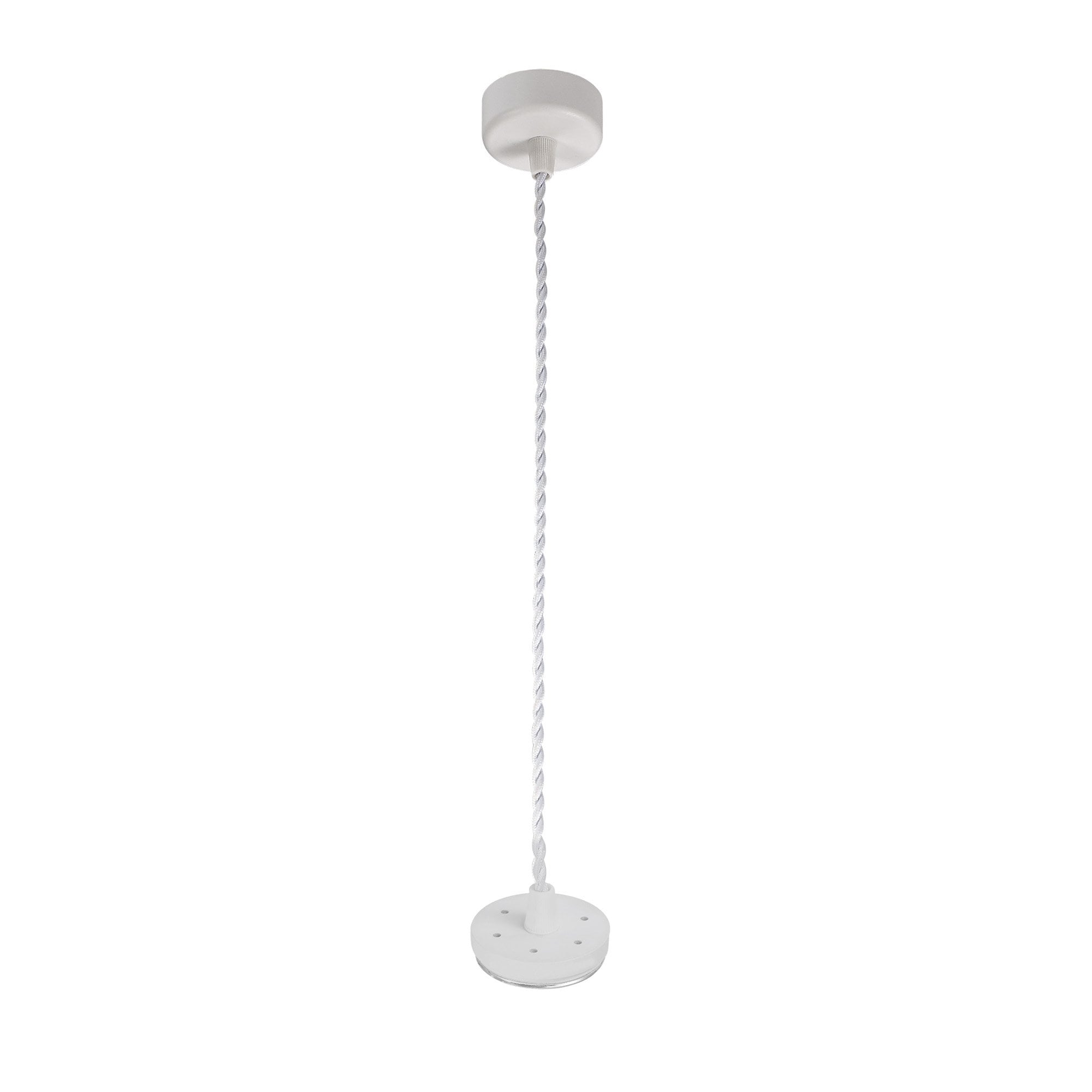 NLK01939 Stockholm 1 Light 30cm Pendant  Light Sand White/Acrylic Ring