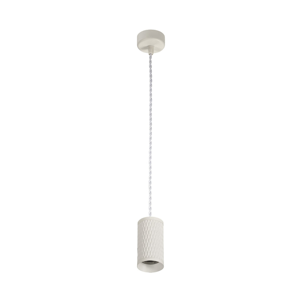 NLK01949 Stockholm  1 Light 11cm Pendant  Light Sand White