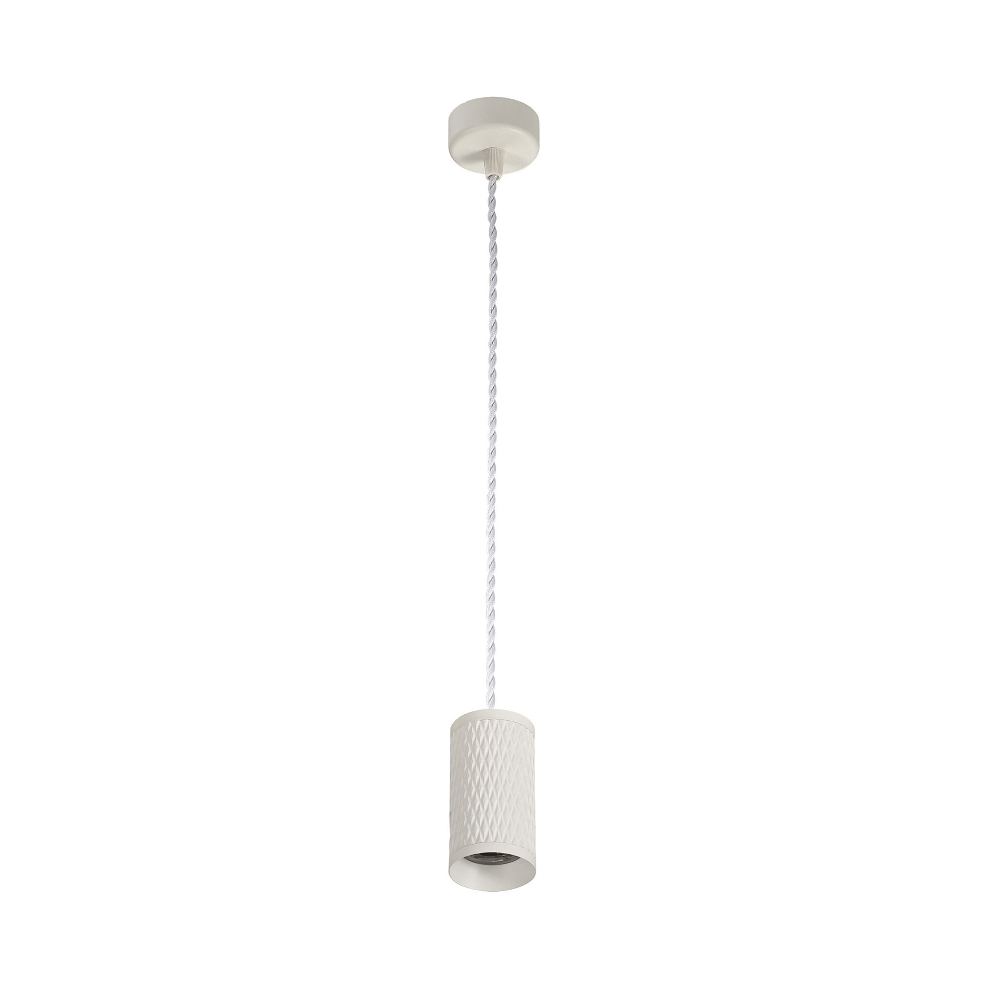 NLK01949 Stockholm  1 Light 11cm Pendant  Light Sand White