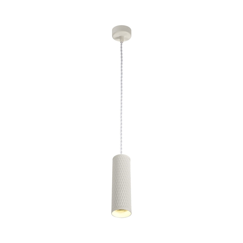 NLK01959 Stockholm 1 Light 20cm Pendant  Light Sand White