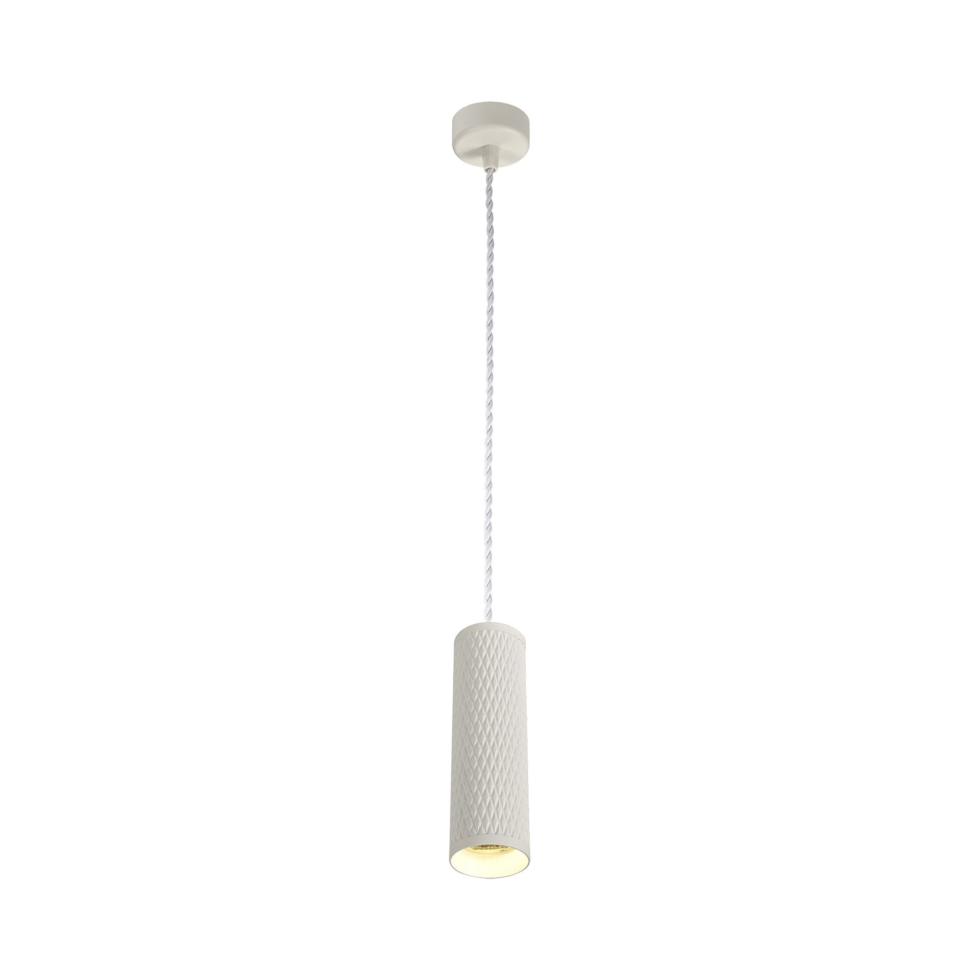 NLK01959 Stockholm 1 Light 20cm Pendant  Light Sand White