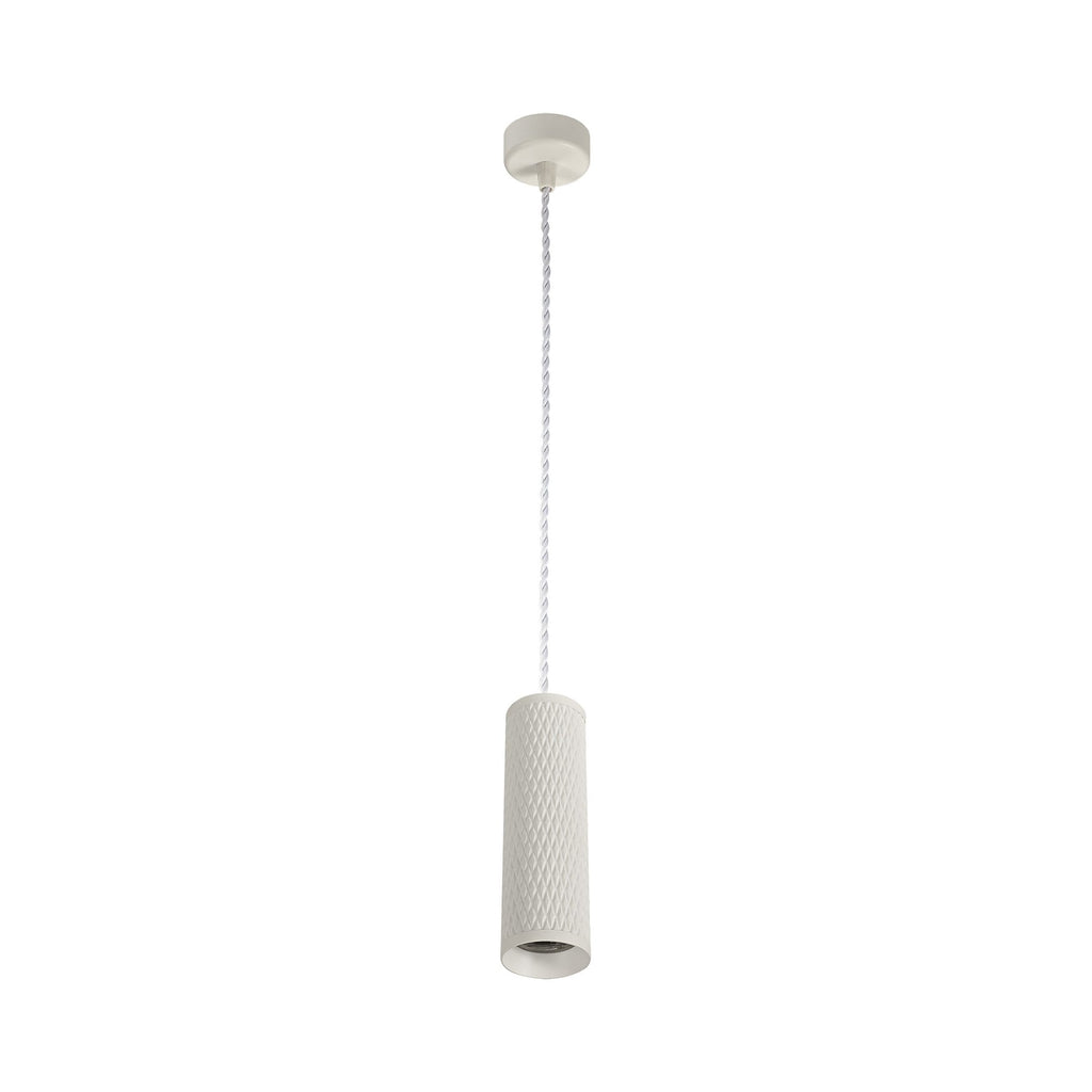 NLK01959 Stockholm 1 Light 20cm Pendant  Light Sand White