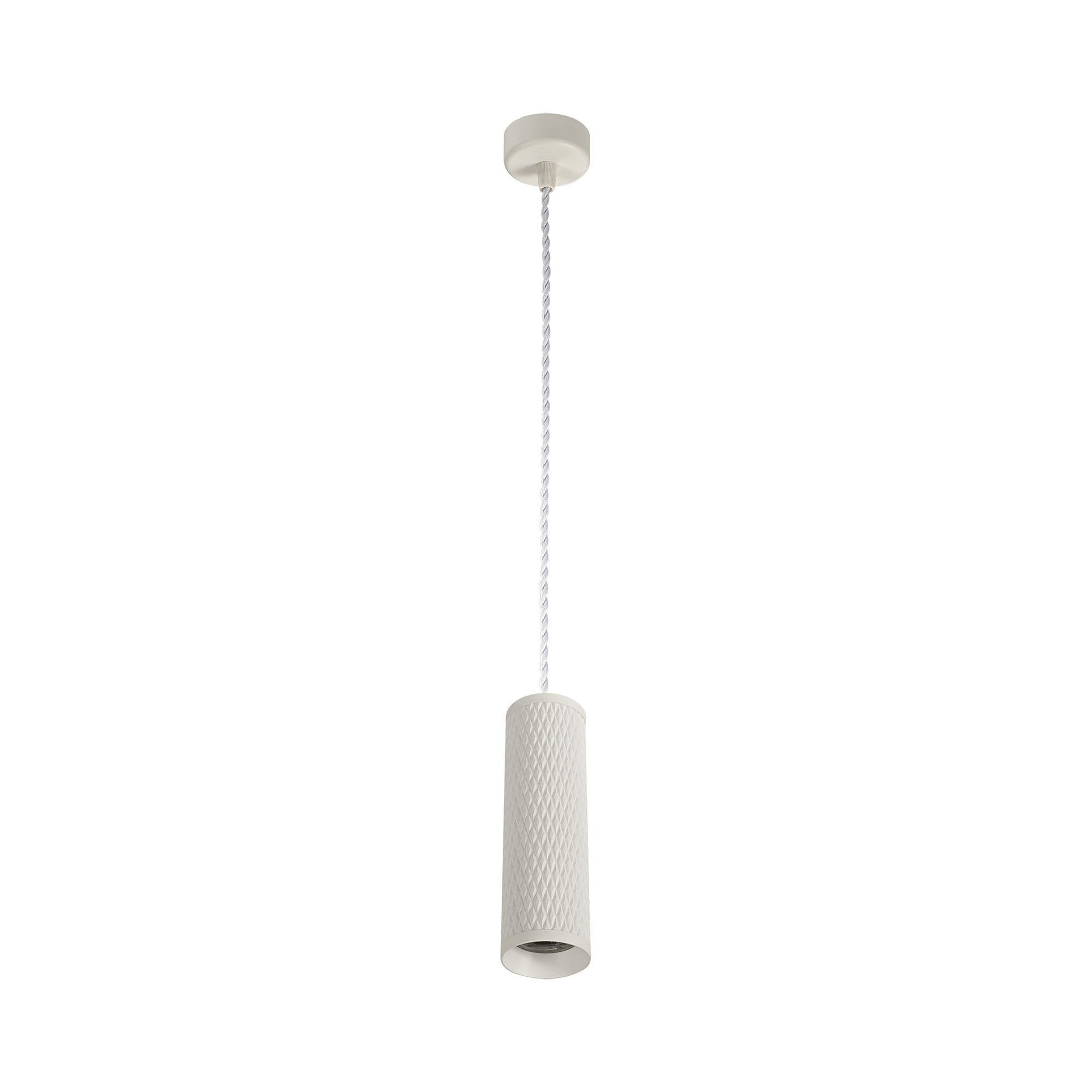 NLK01959 Stockholm 1 Light 20cm Pendant  Light Sand White