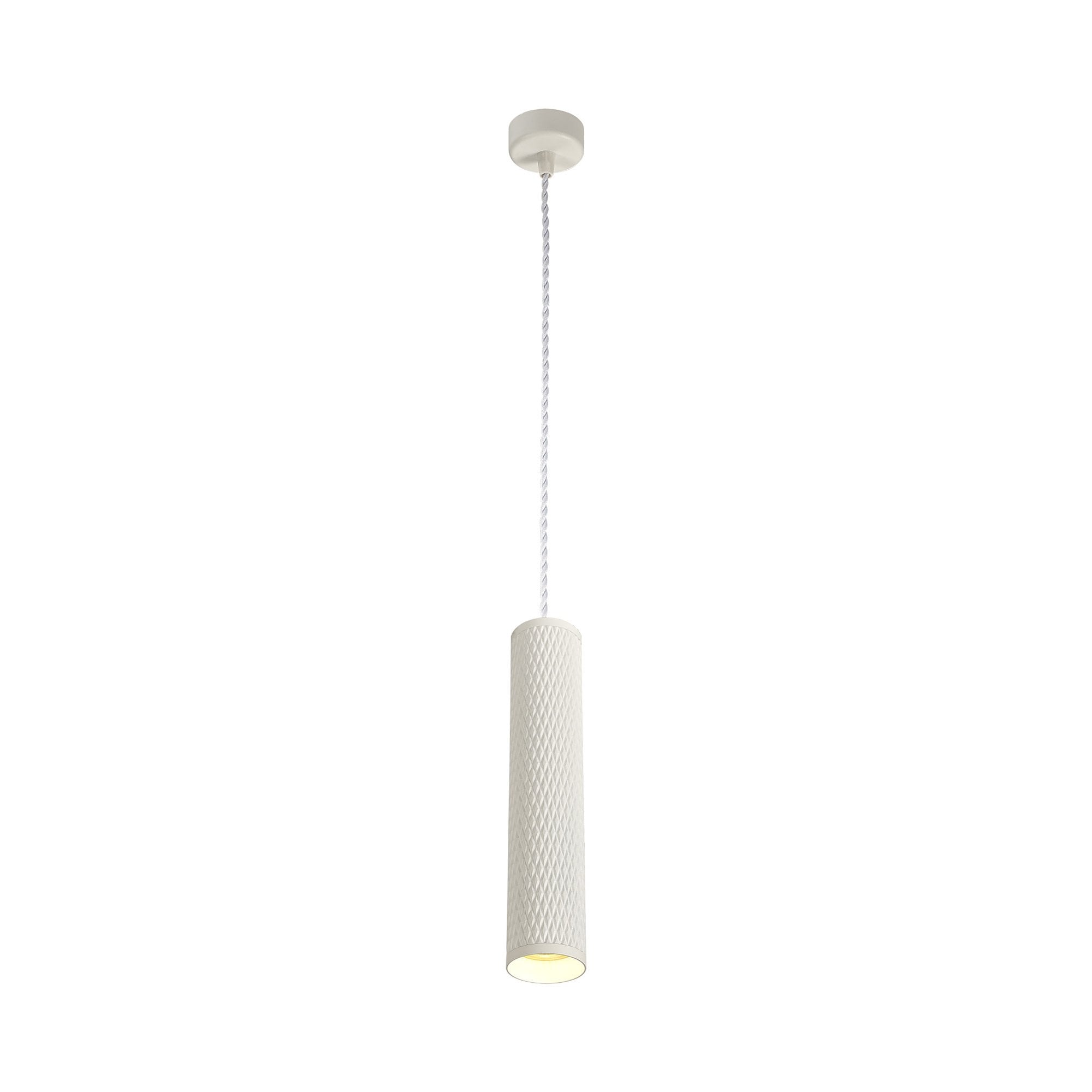 NLK01969 Stockholm 1 Light 30cm Pendant  Light Sand White