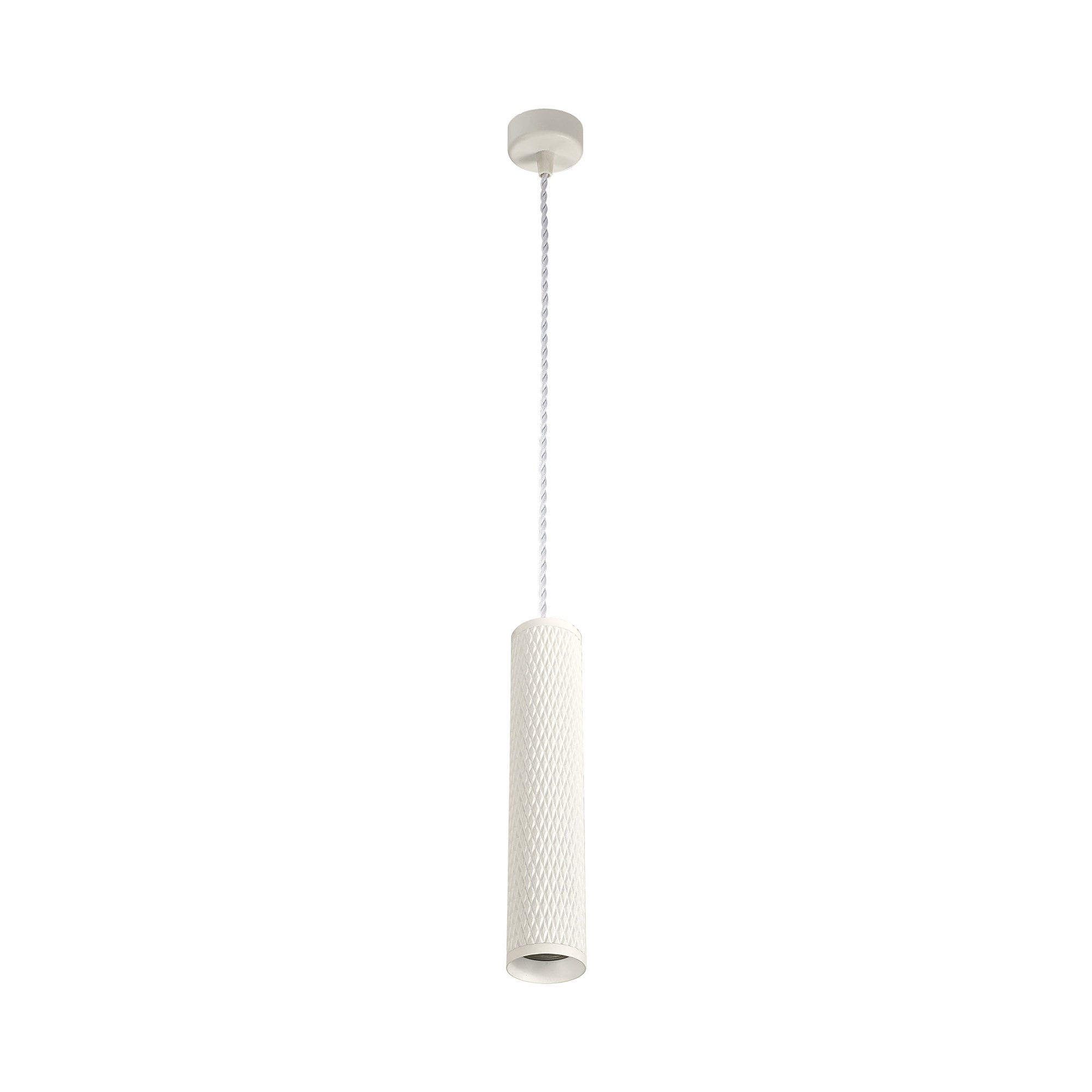 NLK01969 Stockholm 1 Light 30cm Pendant  Light Sand White