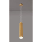 NLK01999 Stockholm 1 Light 30cm Pendant  Light Champagne Gold/Acrylic Ring