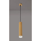 NLK01999 Stockholm 1 Light 30cm Pendant  Light Champagne Gold/Acrylic Ring