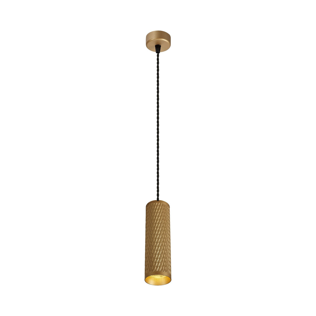 NLK02019 Stockholm 1 Light 20cm Pendant  Light Champagne Gold