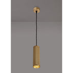 NLK02019 Stockholm 1 Light 20cm Pendant  Light Champagne Gold