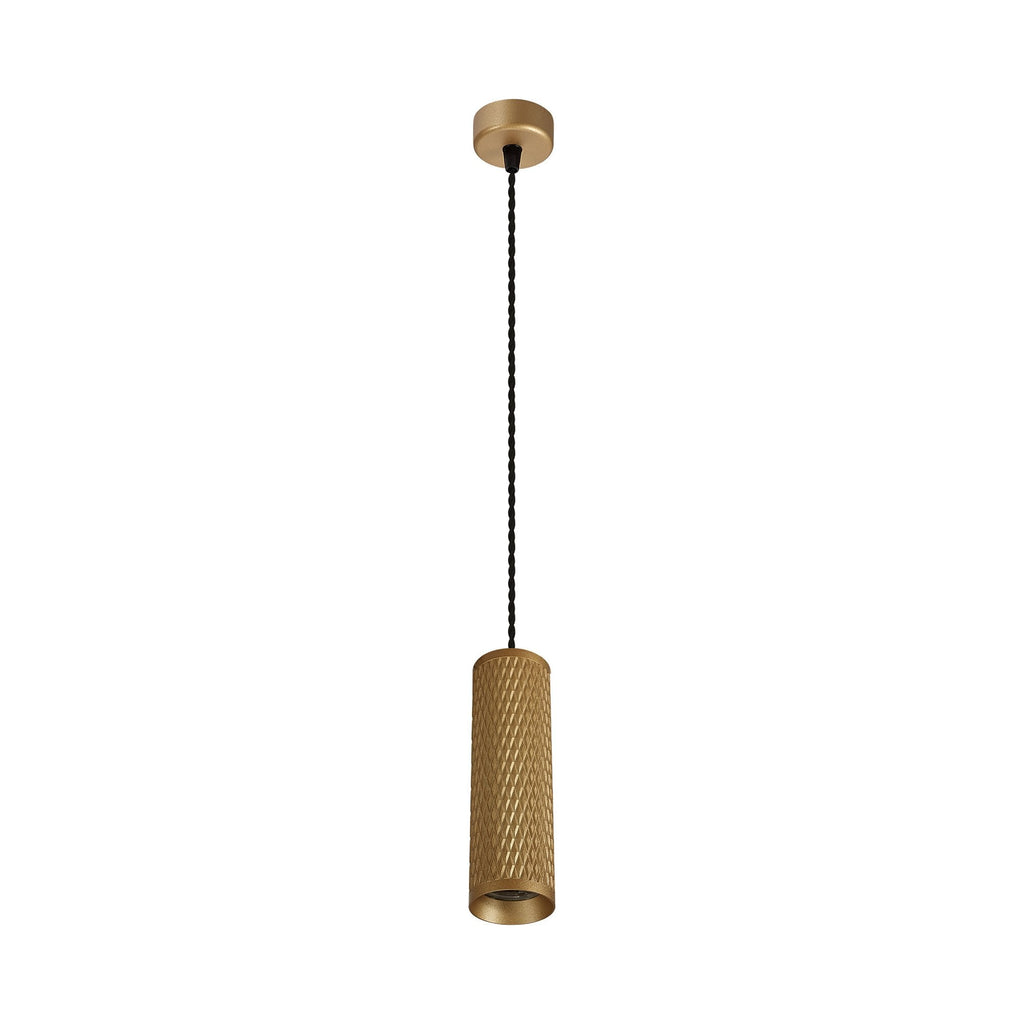 NLK02019 Stockholm 1 Light 20cm Pendant  Light Champagne Gold