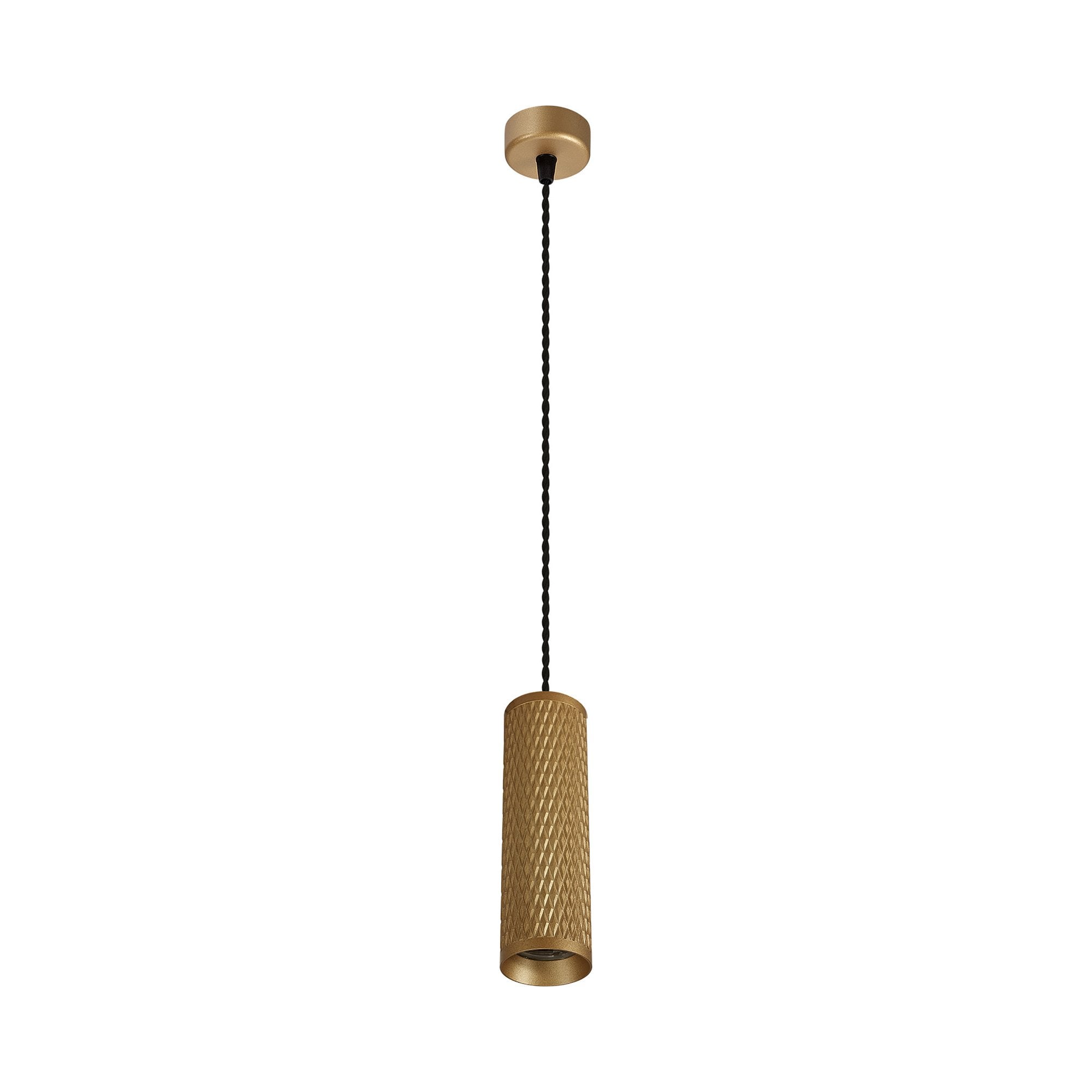 NLK02019 Stockholm 1 Light 20cm Pendant  Light Champagne Gold