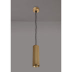 NLK02019 Stockholm 1 Light 20cm Pendant  Light Champagne Gold