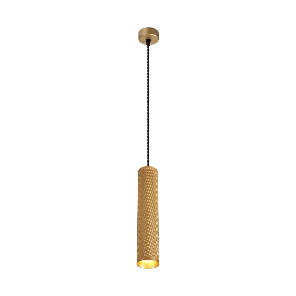 NLK02029 Stockholm 1 Light 30cm Pendant  Light Champagne Gold