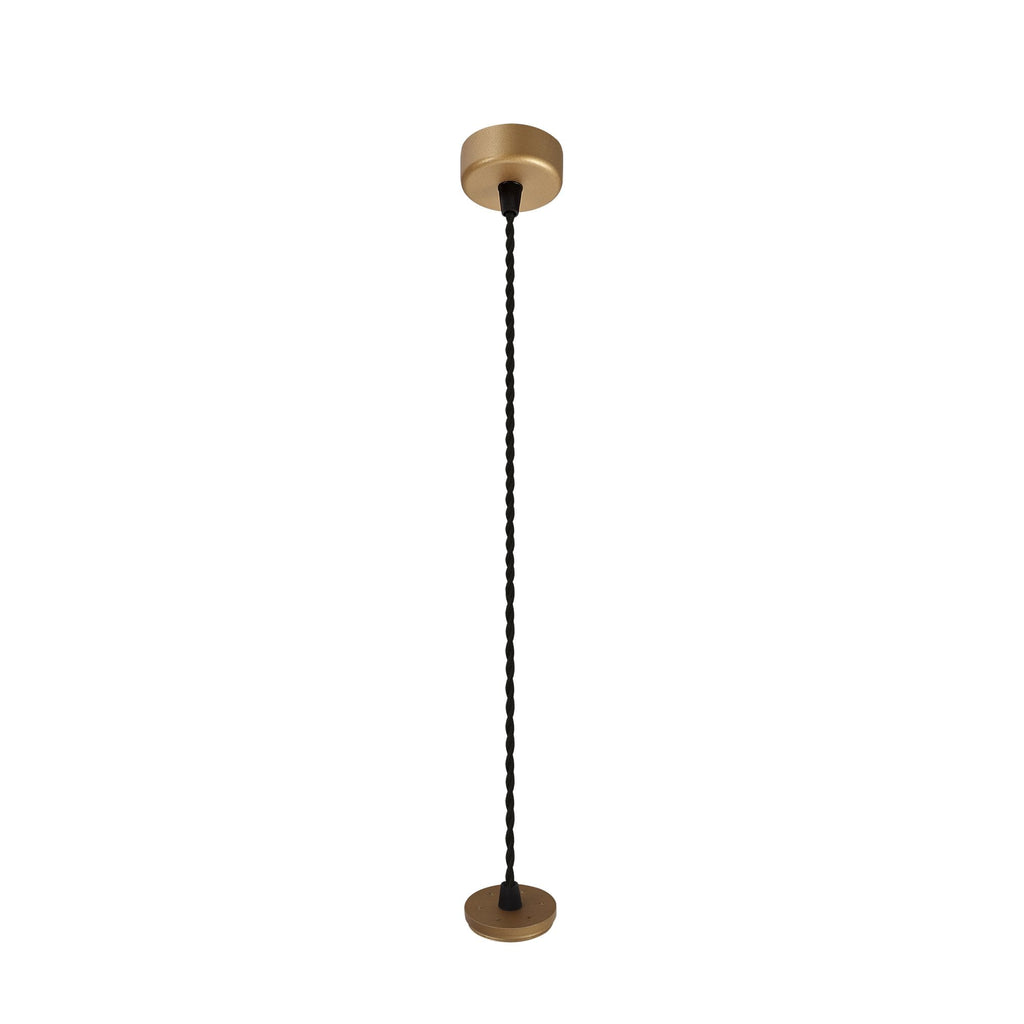 NLK02029 Stockholm 1 Light 30cm Pendant  Light Champagne Gold