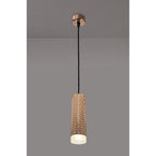 NLK02049 Stockholm 1 Light 20cm Pendant  Light Rose Gold/Acrylic Ring
