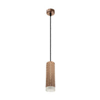 NLK02049 Stockholm 1 Light 20cm Pendant  Light Rose Gold/Acrylic Ring