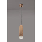 NLK02049 Stockholm 1 Light 20cm Pendant  Light Rose Gold/Acrylic Ring
