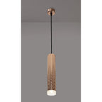 NLK02059 Stockholm 1 Light 30cm Pendant  Light Rose Gold/Acrylic Ring