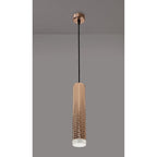 NLK02059 Stockholm 1 Light 30cm Pendant  Light Rose Gold/Acrylic Ring