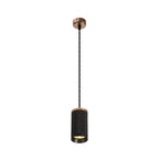 NLK02069 Stockholm 1 Light 11cm Pendant  Light Rose Gold/Sand Black