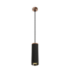 NLK02079 Stockholm 1 Light 20cm Pendant  Light Rose Gold/Sand Black
